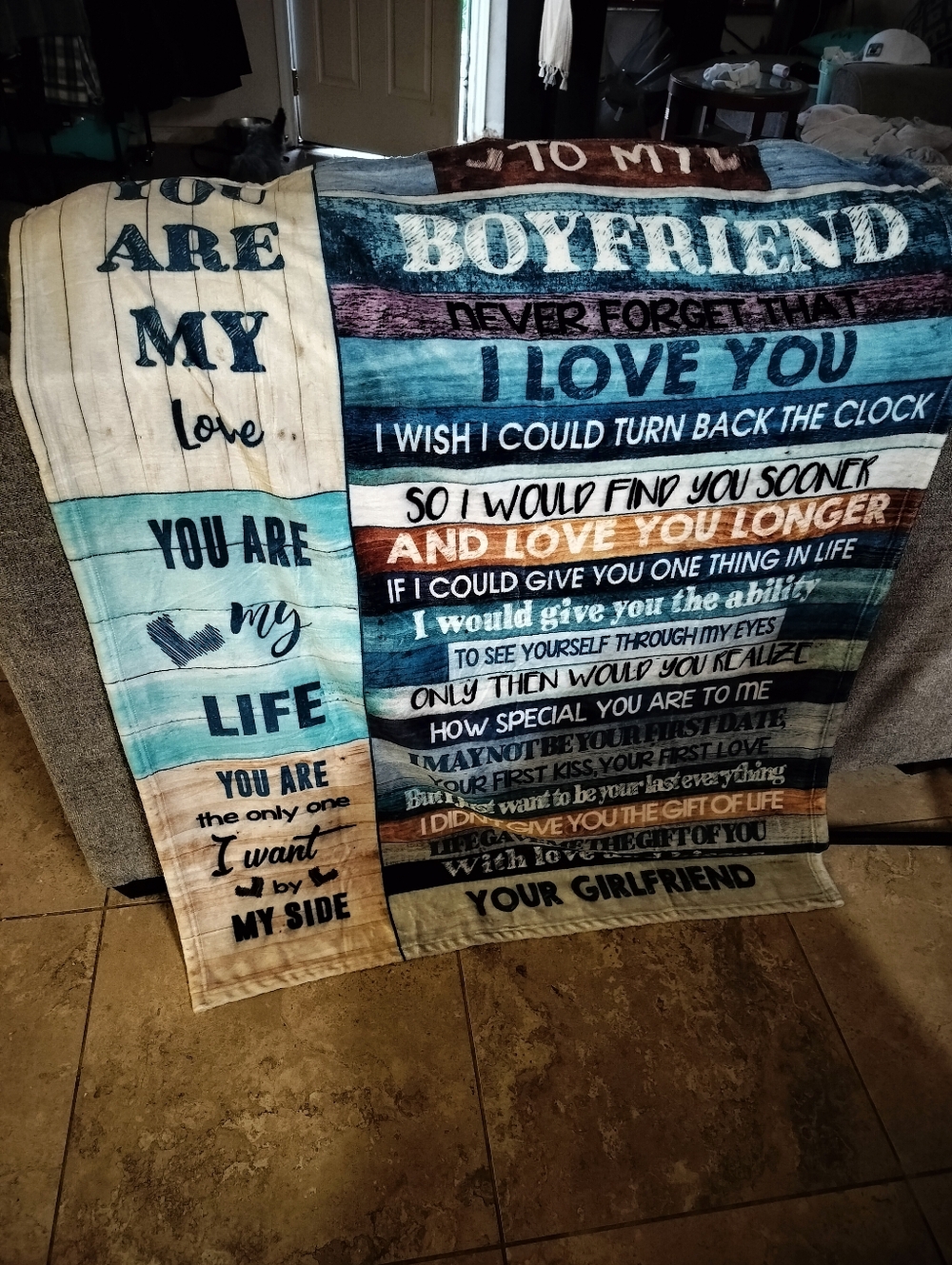 Blanket for Perfect Boyfriend 38" x 46"